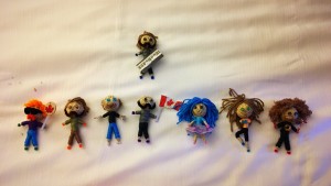 Dolls made in the team's likeness. Don't stick pins in them.