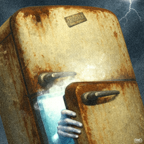 We Found an Old Refrigerator